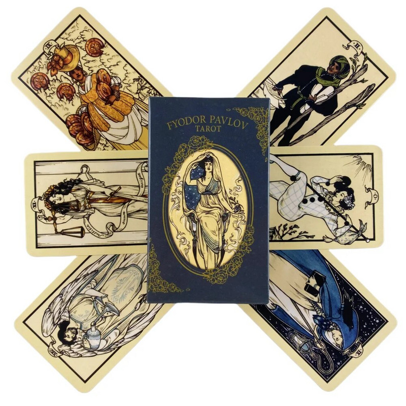Fyodor Pavlov Cărți de tarot Un pachet de 78 Oracle English Visions Divination Edition Borad Jocuri de joc