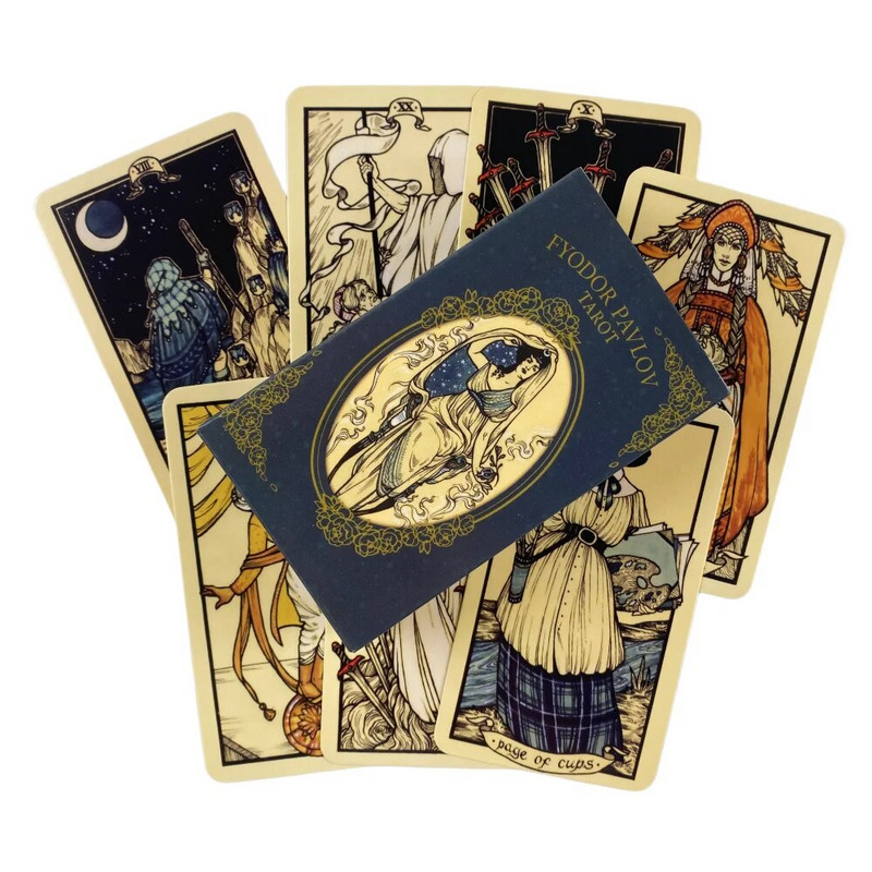 Fyodor Pavlov Cărți de tarot Un pachet de 78 Oracle English Visions Divination Edition Borad Jocuri de joc