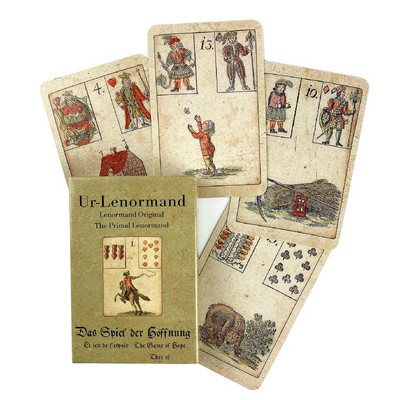 Ur Lenormand Eredeti Primal Lenormand Oracle kártyák sorsjóslás Társasjáték Tarot és különféle Tarot lehetőségek