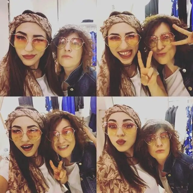 Naiste südamekujulised metallist päikeseprillid Naiste bränd Disainer Mood ääristeta LOVE Läbipaistvad ookeaniläätsed Päikeseprillid Oculos UV400