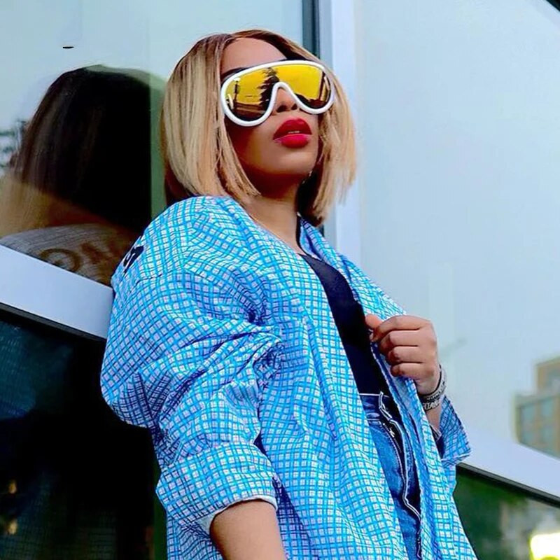 LNFCXI Y2K Ochelari de soare punk sport supradimensionați, femei, bărbați, ochelari de soare dintr-o singură bucată pentru doamne, ochelari de ochelari steampunk de marcă de lux