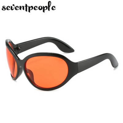 Prevelike ovalne sunčane naočale Ženski proizvodi u trendu 2023. Modne nepravilne sunčane naočale za muškarce Y2K Vintage Gothic Shades Goggles