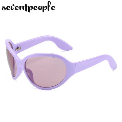 Prevelike ovalne sunčane naočale Ženski proizvodi u trendu 2023. Modne nepravilne sunčane naočale za muškarce Y2K Vintage Gothic Shades Goggles