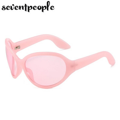 Prevelike ovalne sunčane naočale Ženski proizvodi u trendu 2023. Modne nepravilne sunčane naočale za muškarce Y2K Vintage Gothic Shades Goggles