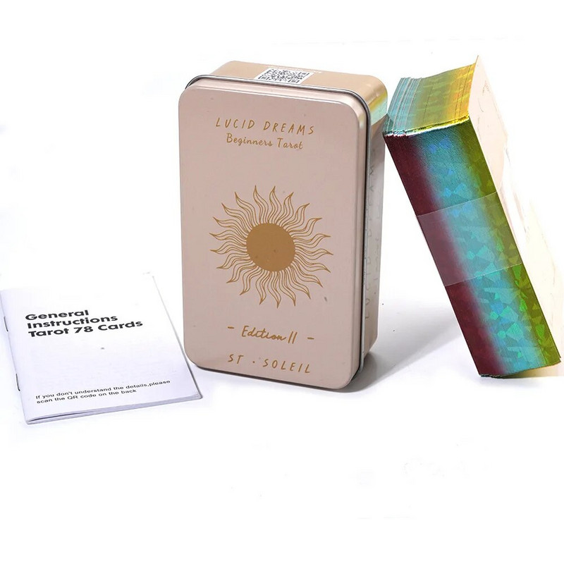 Lucid Dream tarokaart metallist plekkkarbis Saatuse ennustamine pere peomäng Taro oraakli kaardimäng naistele Tüdrukute tarokaardid