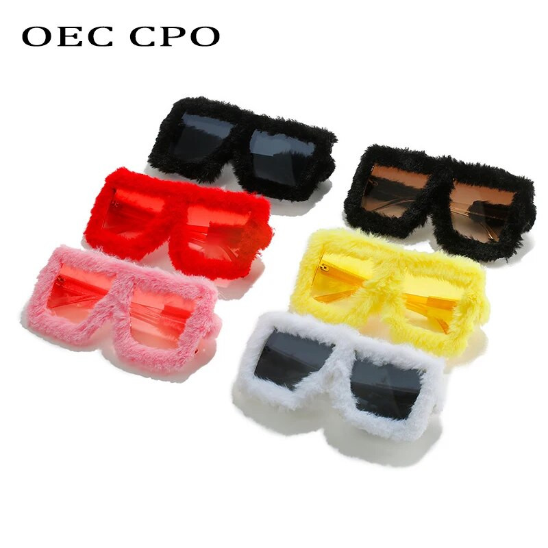 Moodsad, pehmest karusnahast naiste päikeseprillid 2022, uued käsitsi valmistatud sametist päikeseprillid, naiste ülisuured kandilised prillid UV400 naiste varjud