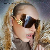 One Piece Shield Rimless Wrap γύρω από γυαλιά ηλίου Γυναικεία Vintage μόδας Υπερμεγέθη Ανδρικά γυαλιά ηλίου Trend Αποχρώσεις σχεδιασμού πολυτελείας επωνυμίας