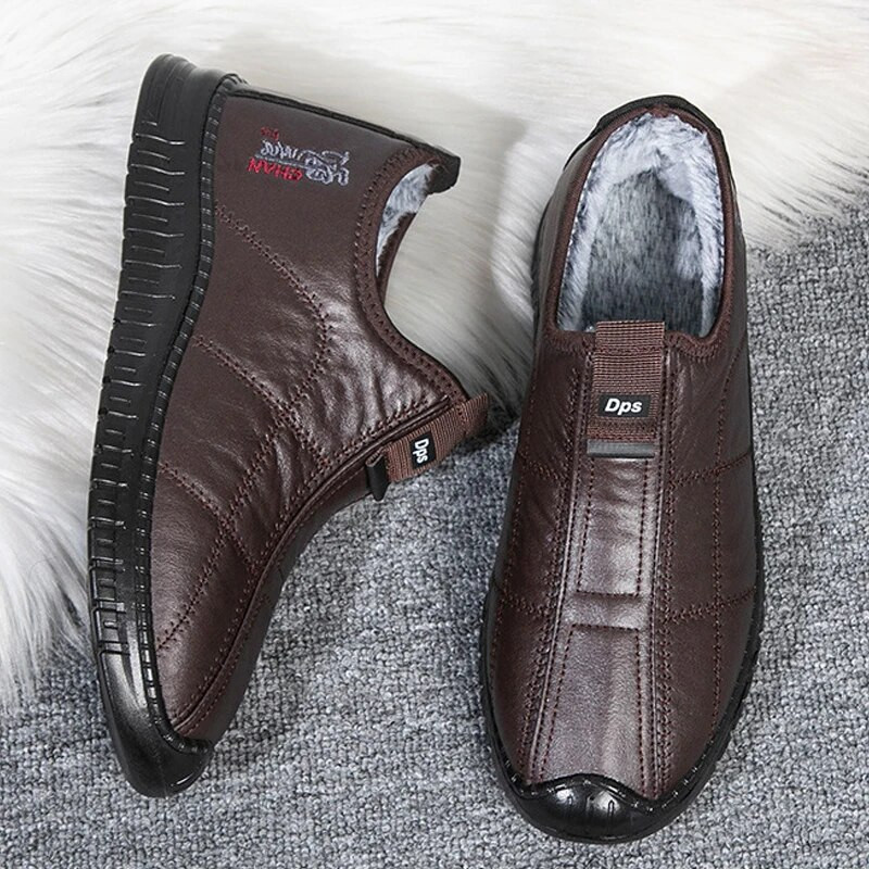 Ανδρικές μπότες Αδιάβροχες μπότες για χιόνι Αντιολισθητικές αιτίες επίπεδες ανδρικές μπότες αγκάθου