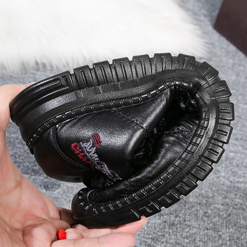 Ανδρικές μπότες Αδιάβροχες μπότες για χιόνι Αντιολισθητικές αιτίες επίπεδες ανδρικές μπότες αγκάθου