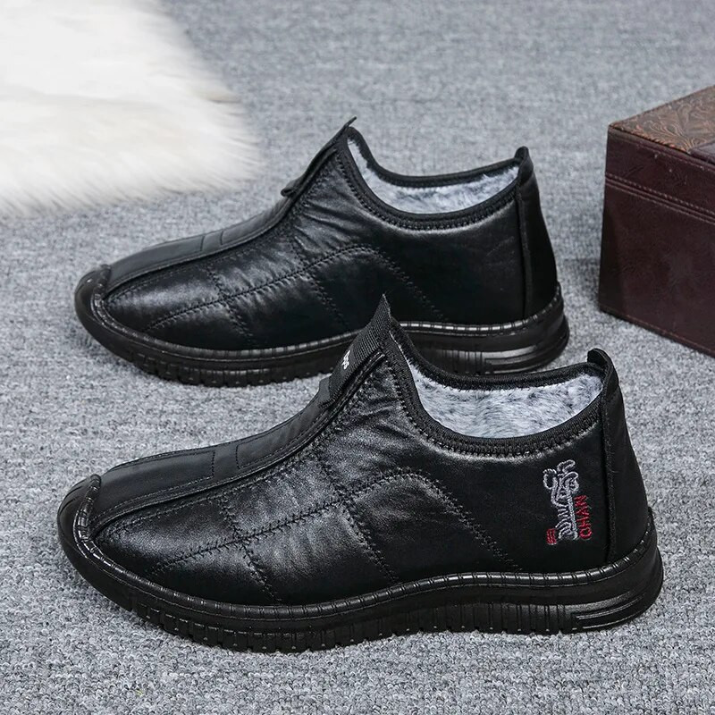 Ανδρικές μπότες Αδιάβροχες μπότες για χιόνι Αντιολισθητικές αιτίες επίπεδες ανδρικές μπότες αγκάθου