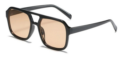 Retro četvrtaste sunčane naočale Žene Muškarci 2023. Novi trendovi Dvostruki snop Žute velike sunčane naočale Ženske prevelike nijanse UV400