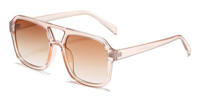 Retro četvrtaste sunčane naočale Žene Muškarci 2023. Novi trendovi Dvostruki snop Žute velike sunčane naočale Ženske prevelike nijanse UV400