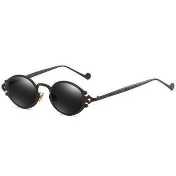 MUSELIFE Gothic Steampunk Pop Овални издълбани слънчеви очила Дамски маркови дизайнерски ретро мъжки слънчеви очила с матова рамка UV400