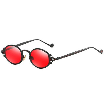 MUSELIFE Gothic Steampunk Pop Oval Σκαλιστά γυαλιά ηλίου Γυναικεία επώνυμα σχεδιαστής ρετρό ανδρικά γυαλιά ηλίου ματ σκελετό UV400
