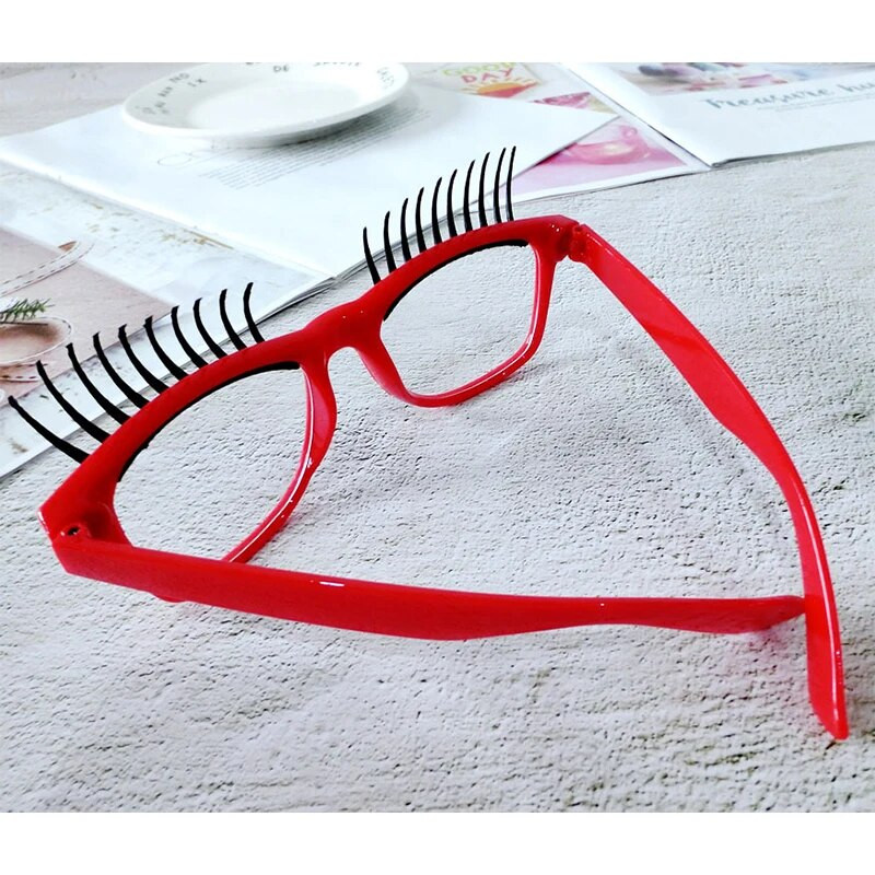 IENJOY 2021 Fake Eyelash Funny Shape Glasses Party Personalized Party Makeup Photography Διακοσμητικά γυαλιά