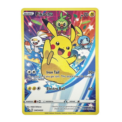 Cutie holografică de cărți Pokemon engleză Charizard Vmax GX Aerodactyl Vstar Pikachu Hobby-uri Colecție rară Cărți de luptă Jucării Cadouri