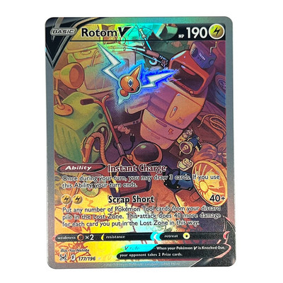 Cutie holografică de cărți Pokemon engleză Charizard Vmax GX Aerodactyl Vstar Pikachu Hobby-uri Colecție rară Cărți de luptă Jucării Cadouri