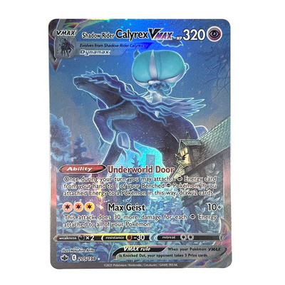 Cutie holografică de cărți Pokemon engleză Charizard Vmax GX Aerodactyl Vstar Pikachu Hobby-uri Colecție rară Cărți de luptă Jucării Cadouri