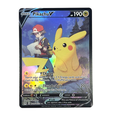 Cutie holografică de cărți Pokemon engleză Charizard Vmax GX Aerodactyl Vstar Pikachu Hobby-uri Colecție rară Cărți de luptă Jucării Cadouri