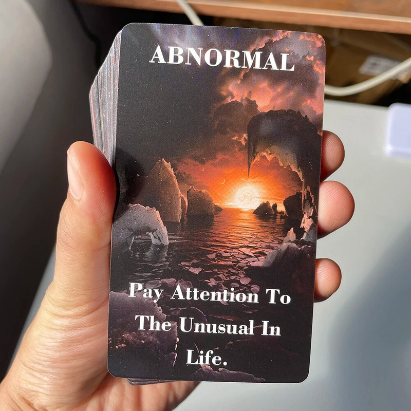 Ključne riječi Kozmos Oracle Karte Proročanstvo Proricanje Proricanje Tarot Špil 64 karte Engleski Značenje na njemu Igračke za proricanje sudbine