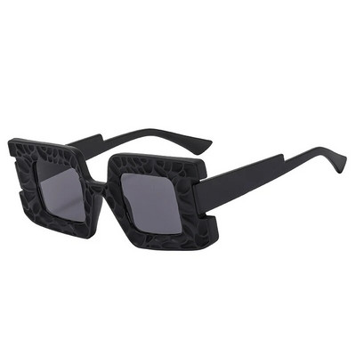 SO&EI Fashion ainulaadsed kahevärvilised ruudukujulised naiste päikeseprillid UV400 retro trendid gradientsed meeste šampanjast päikeseprillid