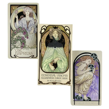 Ethereal Visions Illuminated Tarot Cards Queen Of The Moon Seasons Of The Witch Deck Επιτραπέζια παιχνίδια για πάρτι σε υψηλή ποιότητα