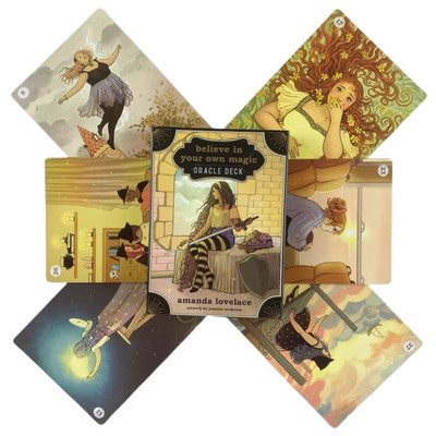 Ethereal Visions Illuminated Tarot Cards Queen Of The Moon Seasons Of The Witch Deck Επιτραπέζια παιχνίδια για πάρτι σε υψηλή ποιότητα