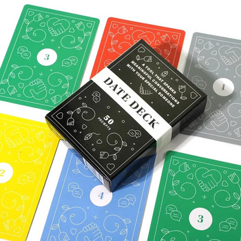Κάρτες Date Deck Καλύτερο παιχνίδι με κάρτες ρομαντικό επιτραπέζιο παιχνίδι για ζευγάρια Παιχνίδια για πάρτι Οικειότητα Επιτραπέζιο παιχνίδι Δώρα