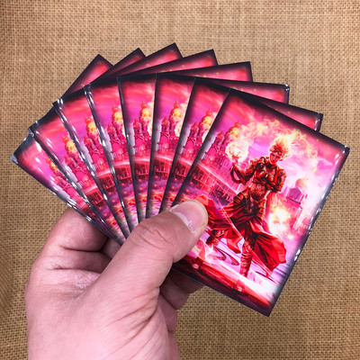 60PCS/BAG Κάρτα TCG MGT The Wandering Emperor Sleeves Χαρακτήρες παιχνιδιών Protector Cards Shield Graphics Protector Έγχρωμα μανίκια PKM