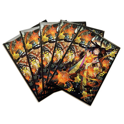 60PCS/BAG Κάρτα TCG MGT The Wandering Emperor Sleeves Χαρακτήρες παιχνιδιών Protector Cards Shield Graphics Protector Έγχρωμα μανίκια PKM