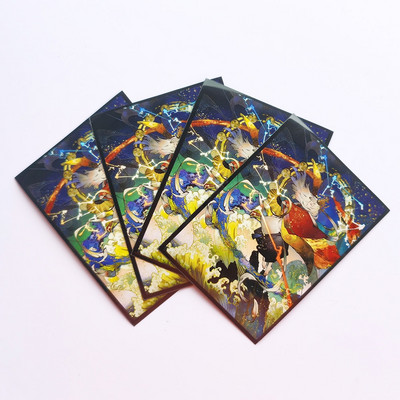 60PCS/BAG Κάρτα TCG MGT The Wandering Emperor Sleeves Χαρακτήρες παιχνιδιών Protector Cards Shield Graphics Protector Έγχρωμα μανίκια PKM