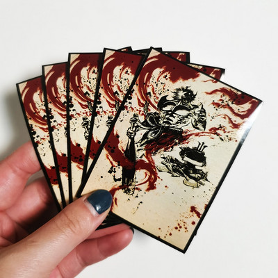 60PCS/BAG Κάρτα TCG MGT The Wandering Emperor Sleeves Χαρακτήρες παιχνιδιών Protector Cards Shield Graphics Protector Έγχρωμα μανίκια PKM