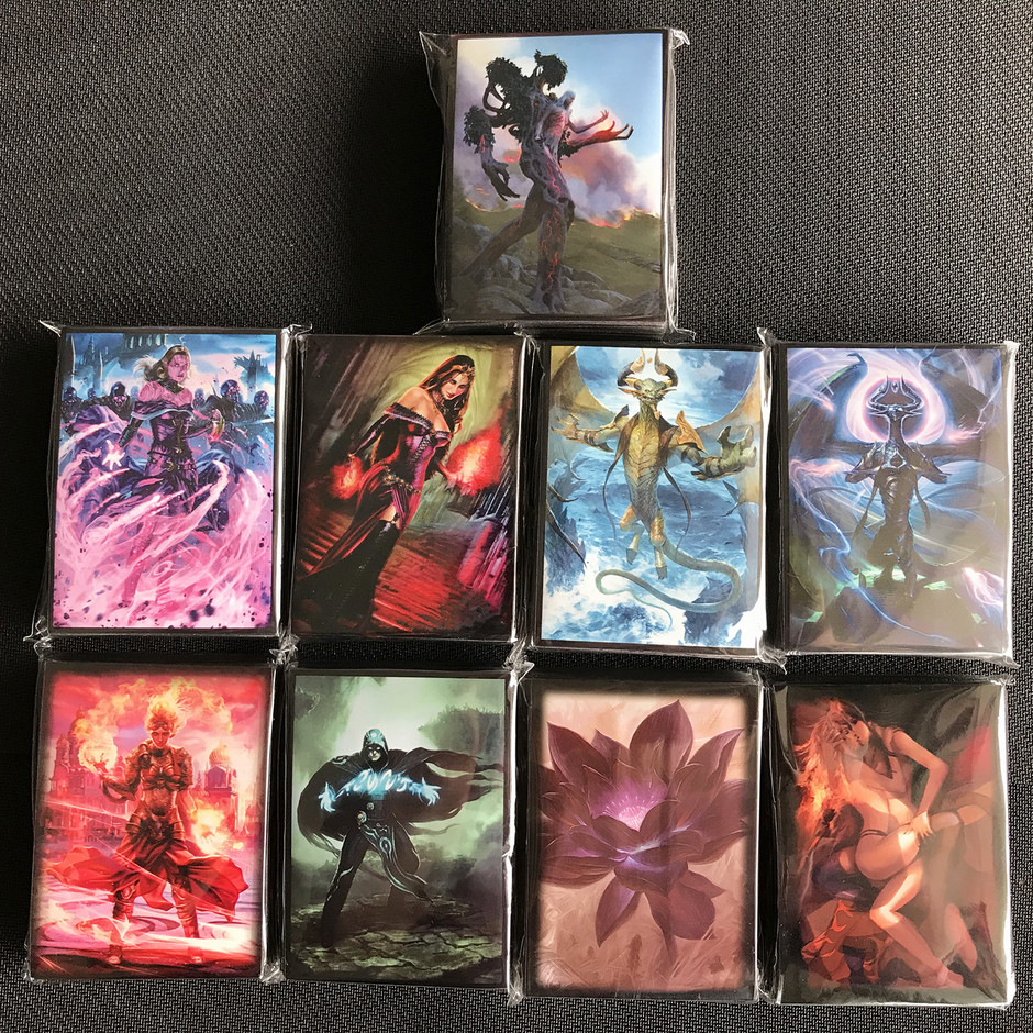 60PCS/BAG TCG Card MGT The Wandering Emperor Sleeves Game Characters  Protector Cards Shield Graphics Protector Color Sleeves PKM