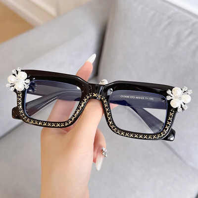 Νέα Diamonds Square γυαλιά ηλίου Γυναικεία επώνυμα σχεδιαστής Luxury γυαλιά ηλίου Rhinestone Γυαλιά ηλίου γυναικεία χρώματα καραμέλα αποχρώσεις UV400 Γυαλιά