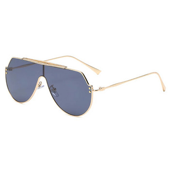 YAEMZEI Извънгабаритни слънчеви очила с плосък връх Мъжки пилотски слънчеви очила Дамски дизайн на луксозна марка Голяма рамка Vintage Gradient Shades UV400