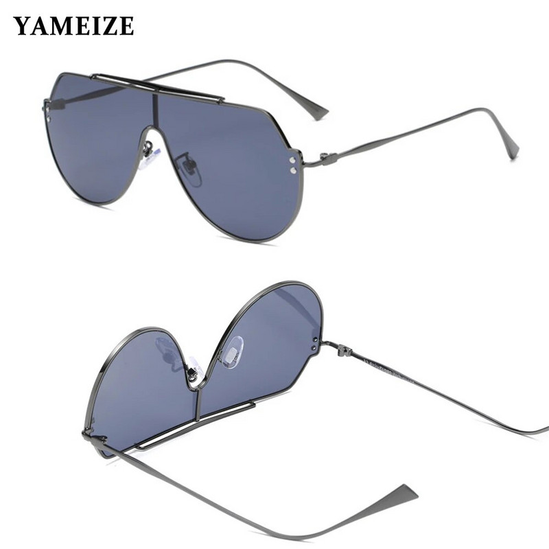 YAEMZEI Υπερμεγέθη Flat Top Γυαλιά ηλίου Ανδρικά γυαλιά ηλίου Pilot Γυναικεία πολυτελή επώνυμα Σχέδιο Μεγάλο πλαίσιο Vintage Gradient αποχρώσεις UV400