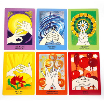 2023 Νεότερα Mudras For Body Mind and Spirit The Handy Course in Yoga with 68pcs Cards for Practice Cards Tarot Oracle Card Deck