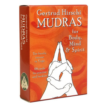 2023 Νεότερα Mudras For Body Mind and Spirit The Handy Course in Yoga with 68pcs Cards for Practice Cards Tarot Oracle Card Deck