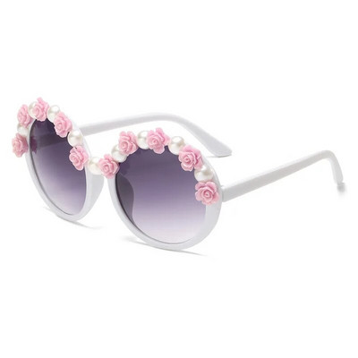 Uued Pearl Luxury päikeseprillid Naiste kaitseprillid Vintage Flower ümmargused päikeseprillid Naiste brändi disainer Punk prillid UV400 Shades Oculos
