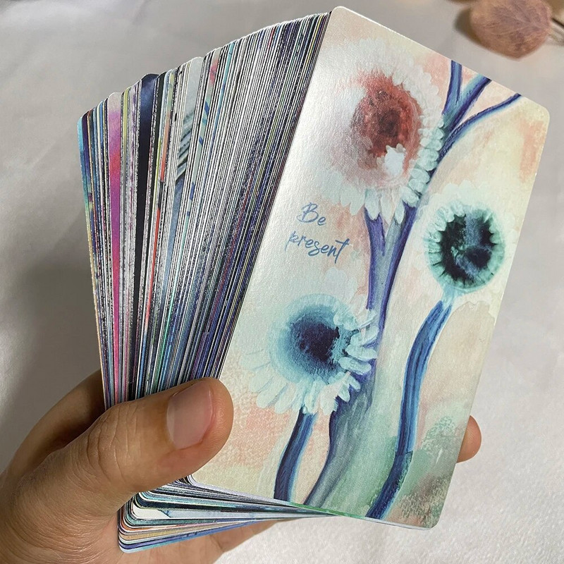 karbis 80 kvaliteetseid 12 x 7 cm kaarte Inglise tekk, tugev prohvet algajatele paberist juhendikaanega