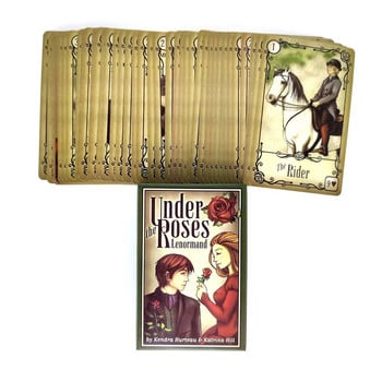 New Under the Roses Lenormand 39 Card Oracle Deck Family Party Fun Tarots επιτραπέζιο παιχνίδι