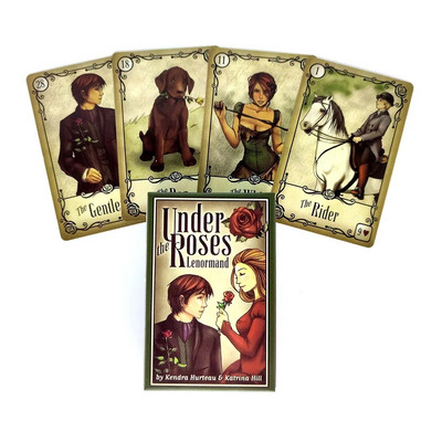 Új Under the Roses Lenormand 39 Card Oracle Deck Family Party Fun Tarots társasjáték