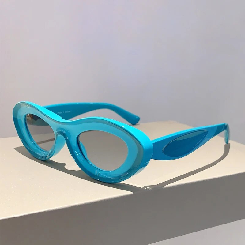 KAMMPT jaunas ovālas saulesbrilles sievietēm 2023. gads, stilīgi daudzkrāsaini āra toņi vīriešiem, moderns zīmola dizainers UV400 aizsardzības pludmales brilles