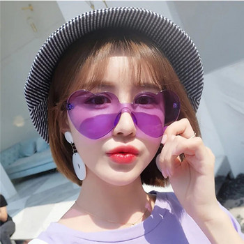 14 цвята модни реколта бонбони цвят любов слънчеви очила с форма на сърце UV400 личност летни модерни прости външни слънчеви очила