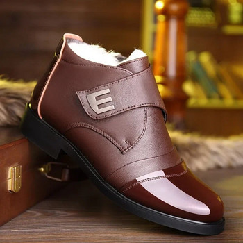 Χειμερινά παπούτσια για άνδρες Μπότες Chelsea Δερμάτινα ζεστά παπούτσια για άντρες Μπότες αστραγάλου μάρκα μόδας ανδρικά παπούτσια