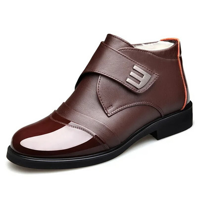 Talvekingad meestele Chelsea Boots Nahast soojad jalanõud meestele Poolsaapad Moebrändi veisenahast kingad meestele