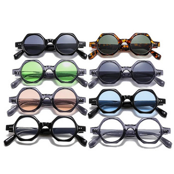 SHAUNA New Polygon Square слънчеви очила Дамски модни бонбонени цветни кръгли лещи Сенници за очила UV400 Мъжки слънчеви очила
