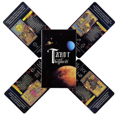 Tarot With Keywords Cards For Beginners And Understanding Meanings On Them A 78 Deck Oracle English Divination Edition Borad