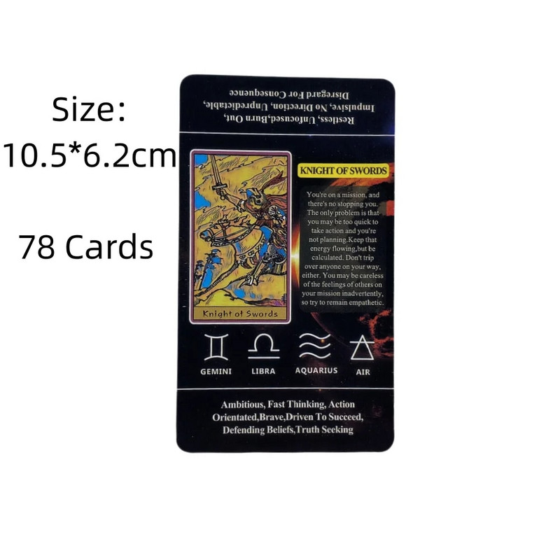 Tarot ar atslēgvārdu kārtīm iesācējiem un to nozīmes izpratni 78 klāju Oracle angļu valodas zīlēšanas izdevums Borad