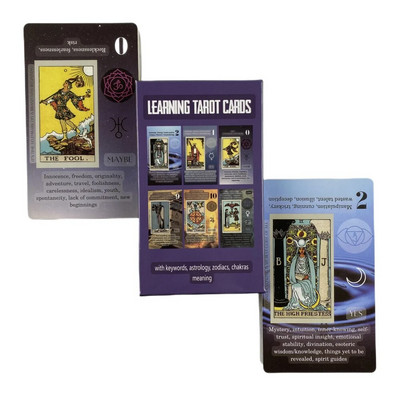 Hot Sell Rider Cards Tarot Παίζοντας επιτραπέζια παιχνίδια Μέγεθος πόκερ Adventure Time Υψηλή ποιότητα με χάρτινο οδηγό Σημασία σχετικά με τη μελέτη του